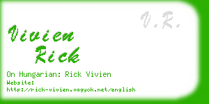 vivien rick business card